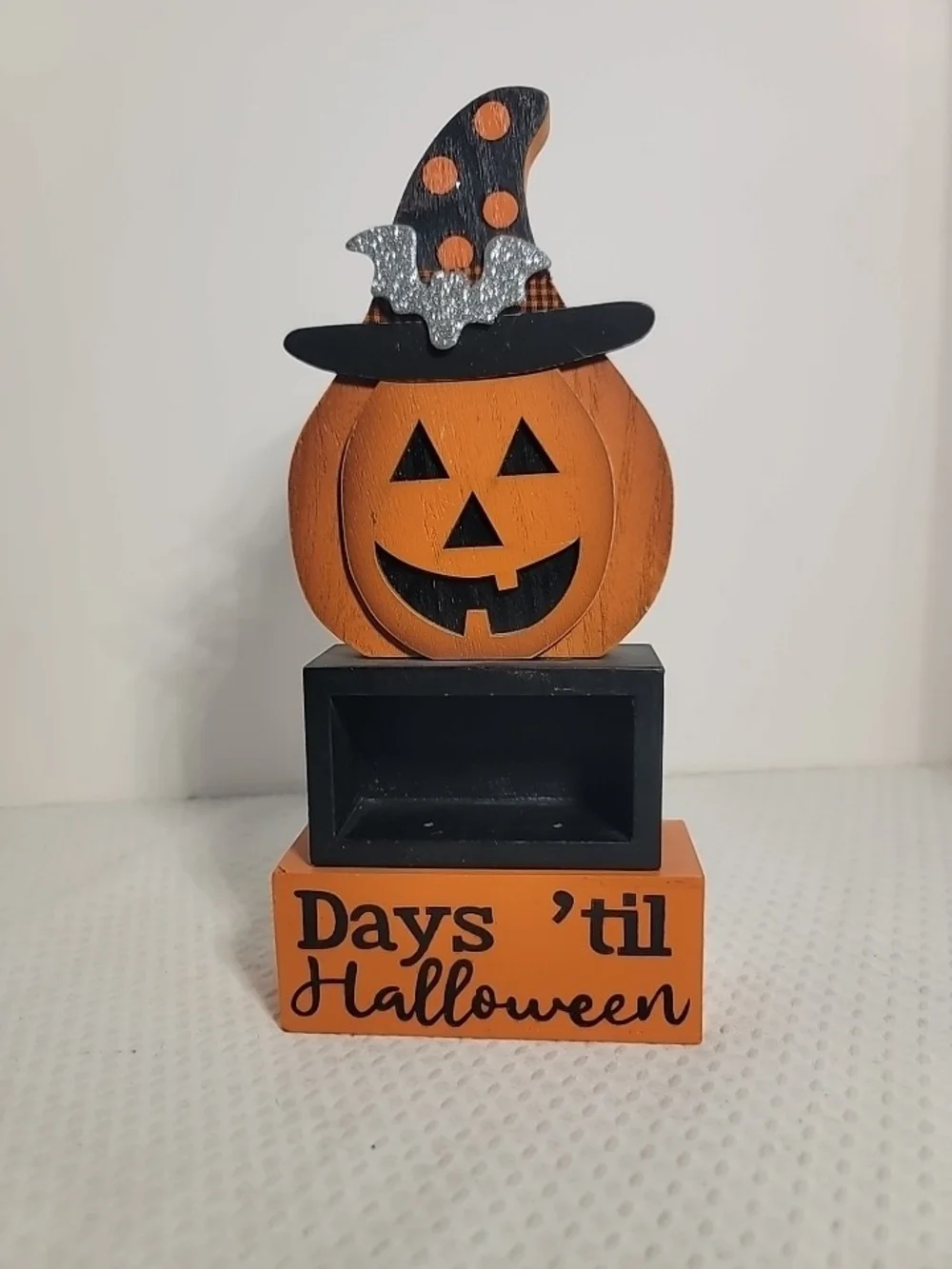 Halloween Pumpkin Countdown Decor - Orange and Black